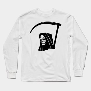 Death Skull With Scythe Long Sleeve T-Shirt